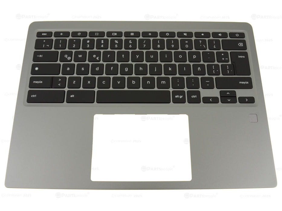 New SPANISH Dell OEM Latitude 5430 Chromebook Laptop Keyboard Palmrest Assembly  Fingerprint Reader 5PV51