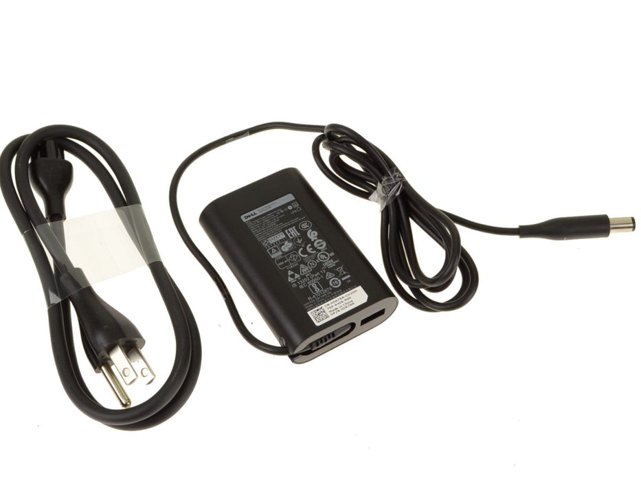 New Dell OEM 45W Charger AC Power Adapter  5W USB Port 7.4mm 45 Watt 5R7RR
