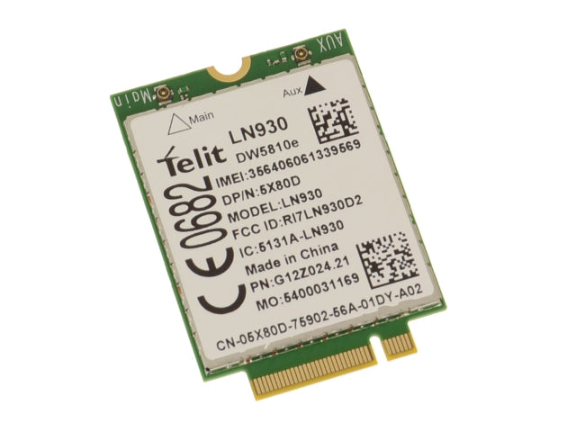 Used Dell OEM Wireless 5810E DW5810e M.2 Mobile Broadband 4G LTE WWAN Card 5X80D