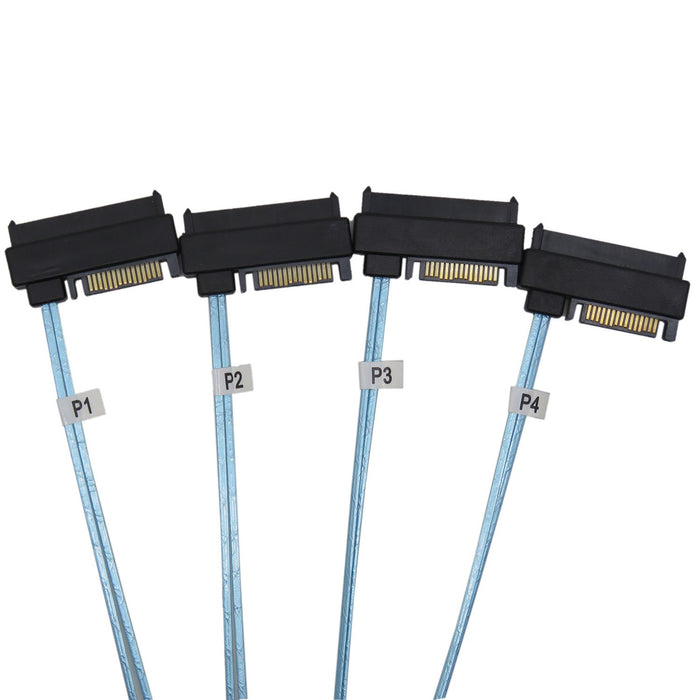 New Mini SAS 36P SFF-8087 to 4 SFF-8482 Connectors With SATA Power Cable