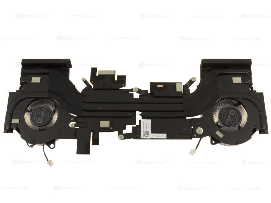 New Dell OEM G Series G15 5535 CPU Graphics Cooling Heatsink Fan Assembly RTX 3050 644R6