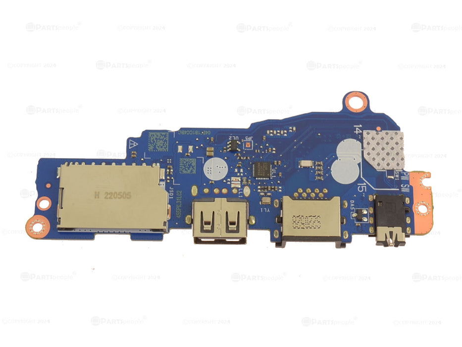 New Dell OEM Vostro 3420 USB Audio Port RJ-45 SD Card Reader IO Circuit Board 11th Gen CPU 64VW7