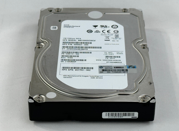 New HPE 1TB 7.2K 6G LFF 3.5″ SATA HARD DRIVE 659569-001 659337-B21