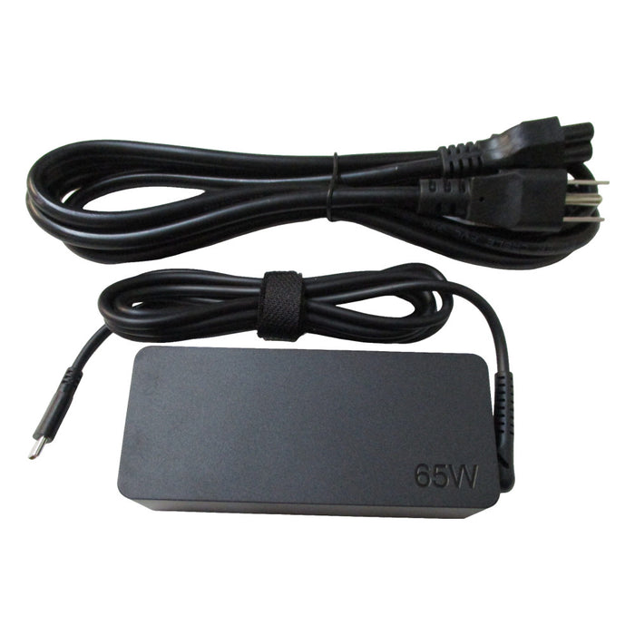 New 65W USB-C Laptop Replacement Ac Adapter Charger w/ Power Cord