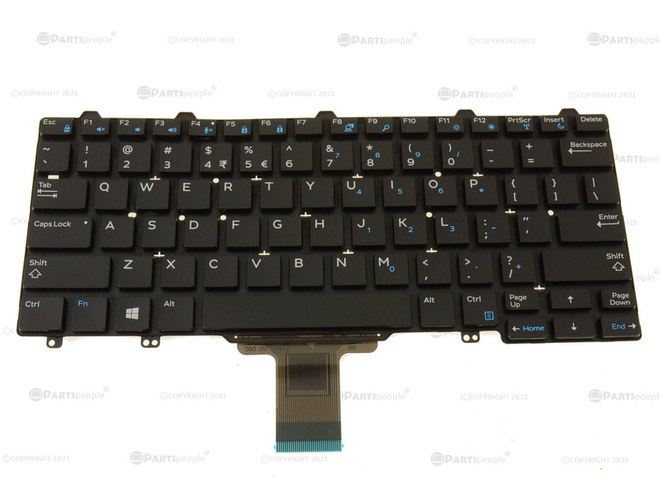 New US INTL Dell OEM Latitude E7270 E5270 Laptop Keyboard No BL 68TTC