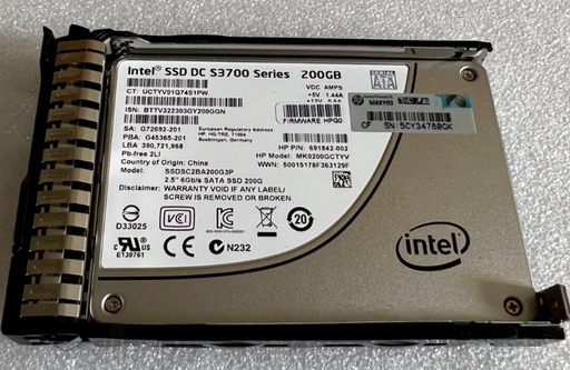 Genuine Original 692165-001 200GB 6G SATA SFF 2.5-in SC ENT SSD