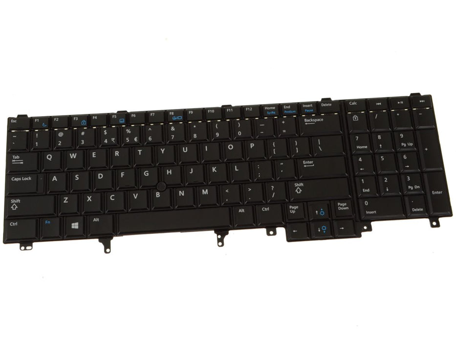 New US INTL Dell OEM Latitude E6540 Precision M4800 Laptop Keyboard  Stick Pointer Non-Backlit 6H4JY