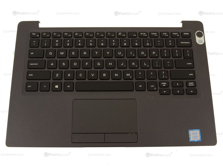 New Dell OEM Latitude 7400 Laptop Palmrest Touchpad Backlit Keyboard Assembly  Smart Card Reader6HT9D 2R7XW