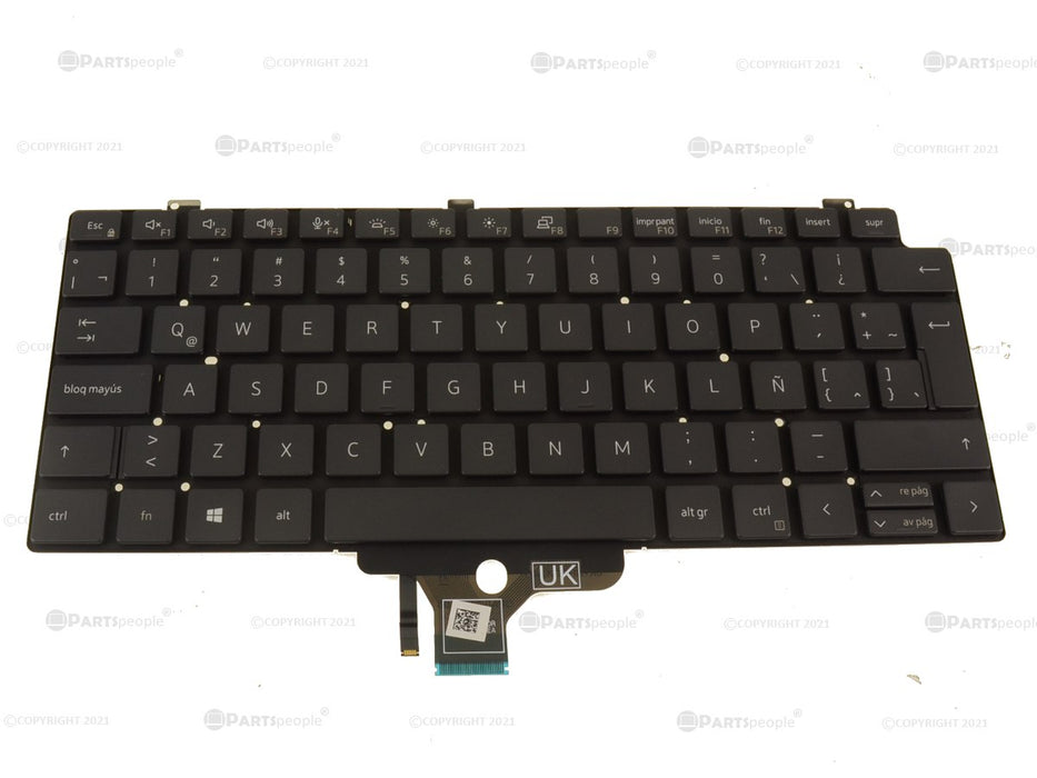 Refurbished Spanish Dell OEM Latitude 7310 Laptop Keyboard Backlit Spanish 6J5CD