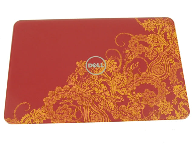 New Paisley in Red Dell OEM Inspiron N4110 14" Switchable Lid LCD Back Cover Insert 6JDR7