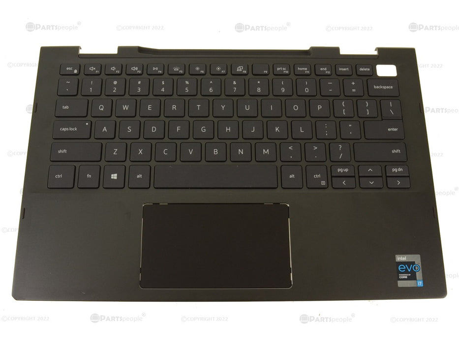 New Dell OEM Inspiron 7306 2-in-1 Black Keyboard Palmrest Touchpad Assembly 6KXGM