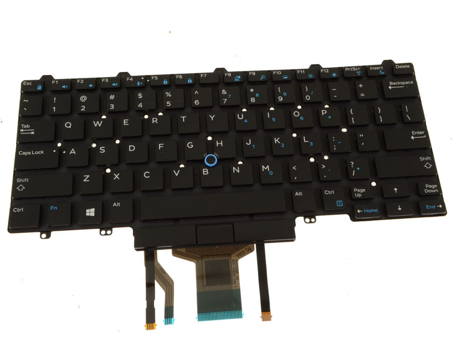 New Dell OEM Latitude 5490 7490 Backlit Laptop Keyboard Dual Point 6NK3R