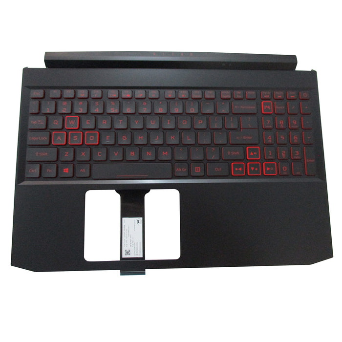 New Acer Nitro AN515-44 AN515-55 Palmrest w/ Backlit Keyboard 6B.Q7KN2.033 Red Keys