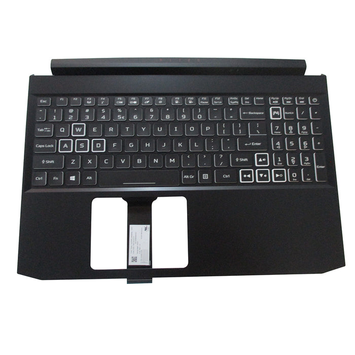 New Acer Nitro AN515-55 Palmrest w/ Backlit Keyboard 6B.Q7KN2.064 - White Keys