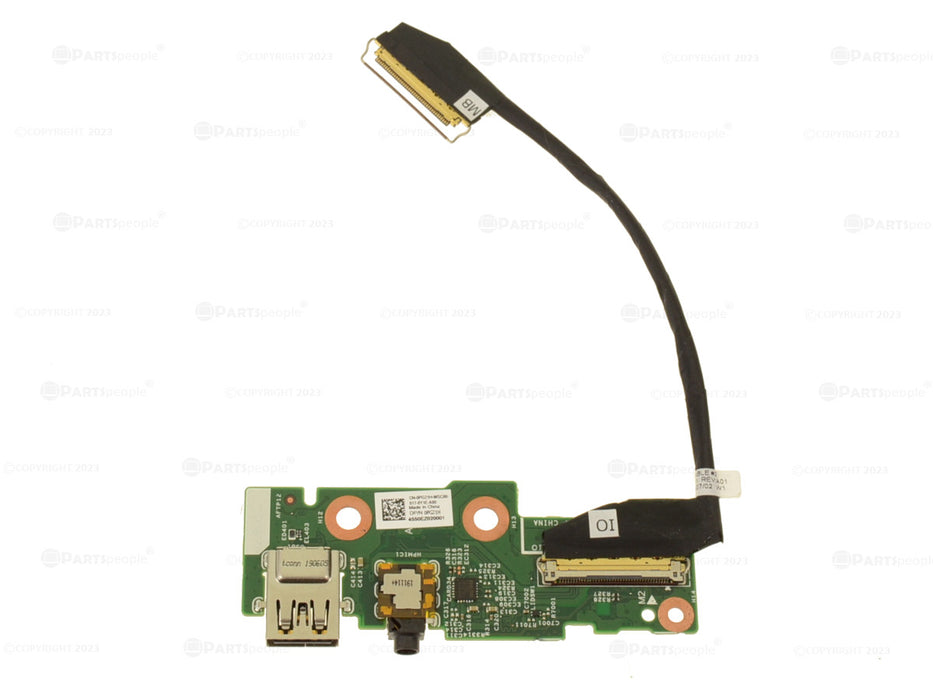 New Dell OEM Inspiron 13 (7386) 2-in-1 Power Button / USB / Audio Port IO Circuit Board with Cable Kit - PG21H - 70VFD