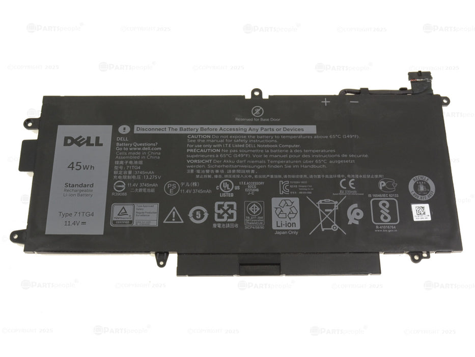 New Dell OEM Latitude 7390 7389 5289 2-in-1 3-Cell 45Wh Laptop Battery 71TG4