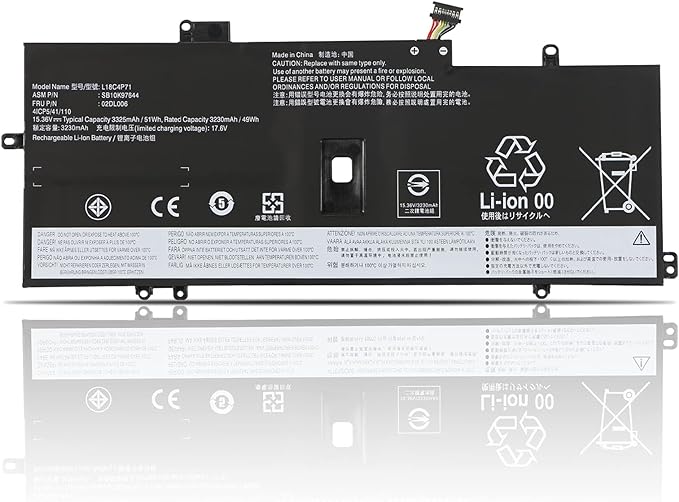 New Compatible  Lenovo ThinkPad X1 Carbon 7th Gen 8th Gen Battery L18M4P72 51WH