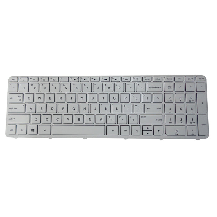New White Keyboard w/ Frame for HP Pavilion 15-E 15-N Laptops - Replaces 720597-001