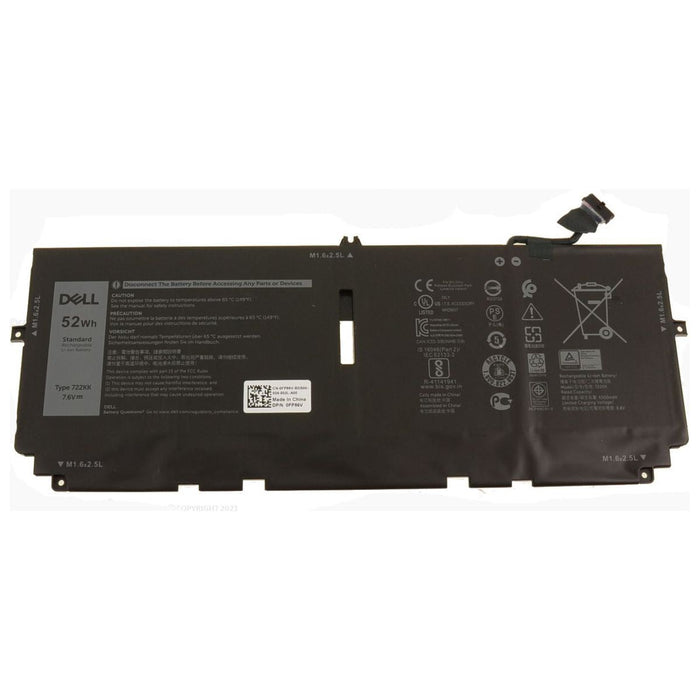 New Genuine Dell XPS 0722KK 2XXFW 722KK FP86V WN0N0 Battery 52WH