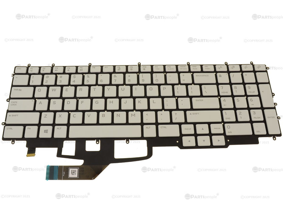 Refurbished OEM Alienware m17 R3 m17 R4 Backlit Laptop Keyboard Assembly 730HH N8MF4