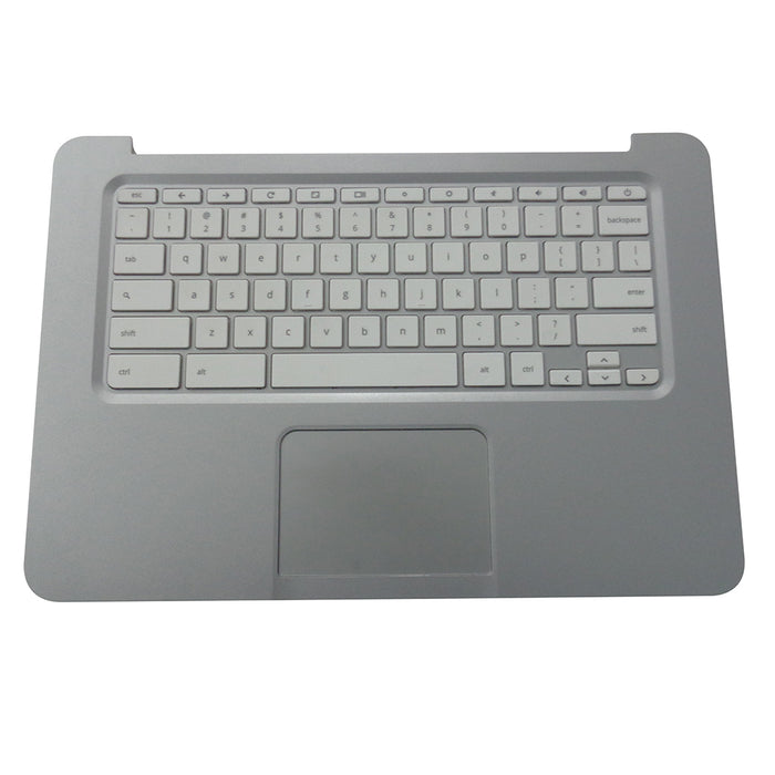New HP Chromebook 14 G1 14-Q Silver Palmrest Keyboard & Touchpad 740172-001