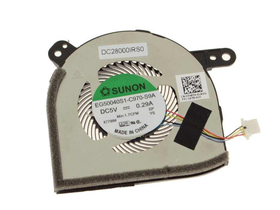 Used Dell OEM Latitude 5285 2-in-1 Tablet CPU Cooling Fan 7487H