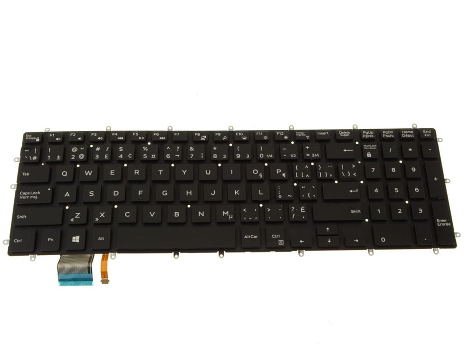 French English -Dell OEM Inspiron 17 (7773 / 7779 / 7778) Laptop Backlit Keyboard FR ENG - 74TVD