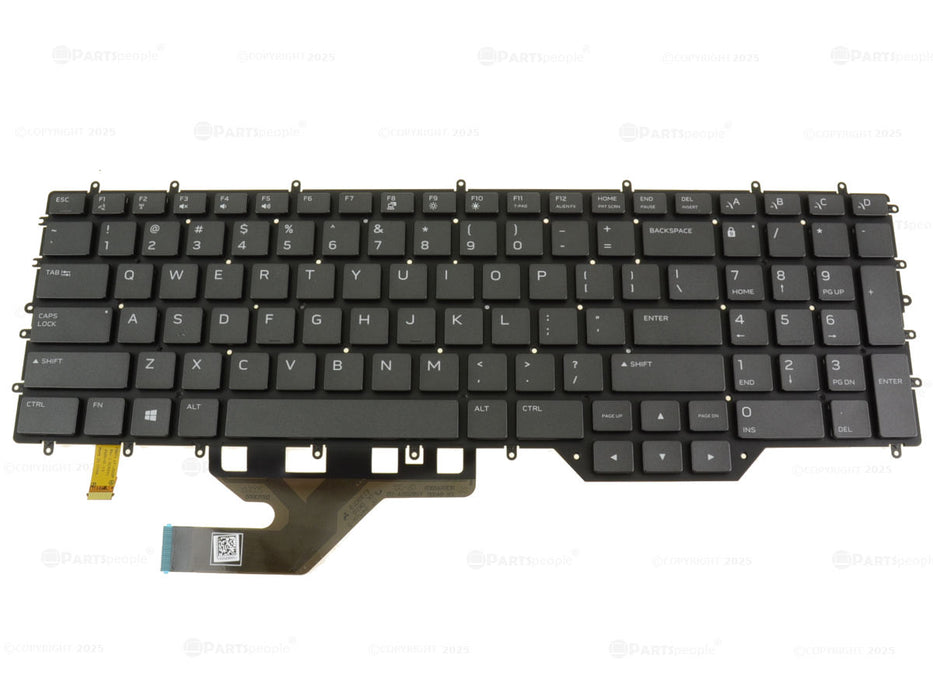 Nouvel ensemble clavier rétroéclairé pour ordinateur portable OEM Alienware m17 R3 m17 R4 76X14
