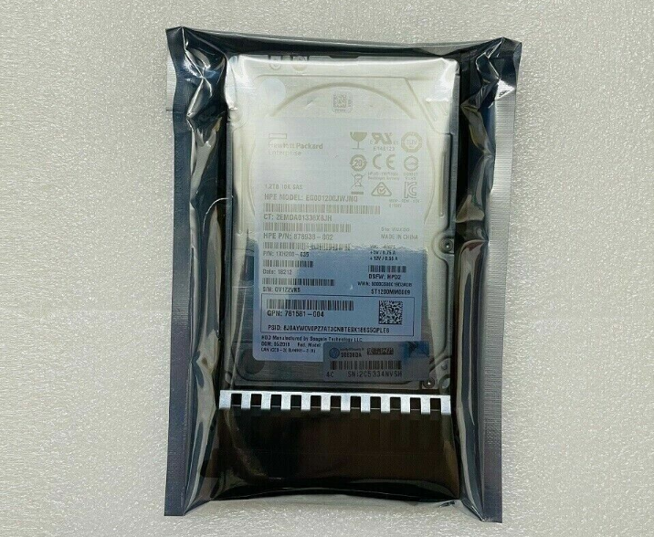 New HPE ENTERPRISE HD 1.2TB 12G SAS 10K SFF 2.5" 787648-001 J9F48A