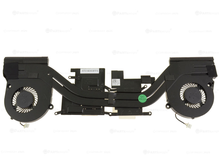 New Dell OEM Inspiron 7577 CPU Graphics Heatsink Fan Assembly 7CJF8