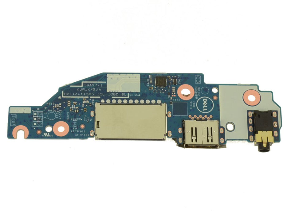 Dell OEM Inspiron 7506 2-in-1 Silver USB / Audio Port IO Circuit Board - 7K2GR