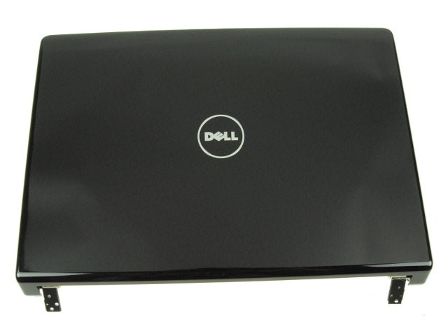 New Black Chainlink Dell OEM Studio 1458 1457  14" LCD Back Cover Lid Top Plastic  Hinges 7M3DT
