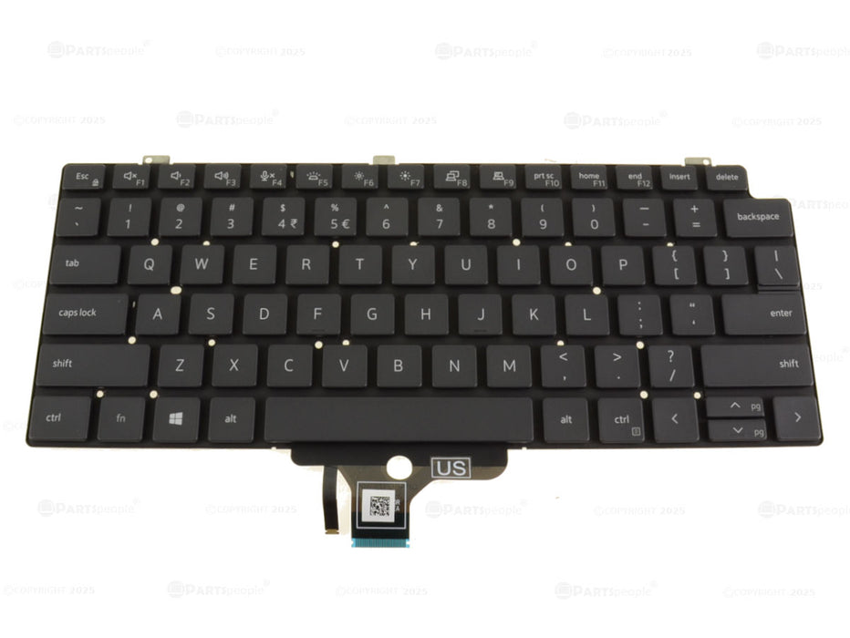 New US INTL Dell OEM Latitude 7310 Laptop Backlit Keyboard 7VR7F