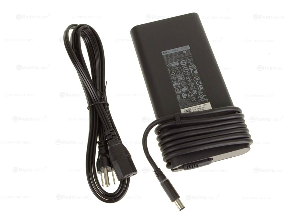 New  Dell OEM Precision 7730 7740 Laptop Charger 240 watt Genuine AC Power Adapter 7.4mm 7XCR6