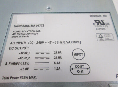 New Dell EMC Clariion CX400 Power Supply575W 7T615 07T615 CN-07T615