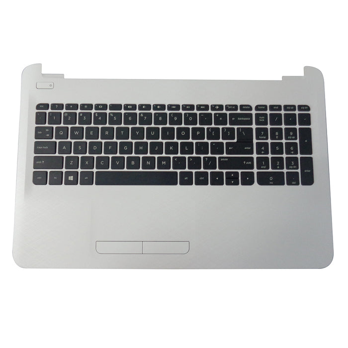 New HP 15-AC 15T-AC 15-AF 15Z-AF White Palmrest Keyboard & Touchpad 813976-001 - LaptopParts.ca