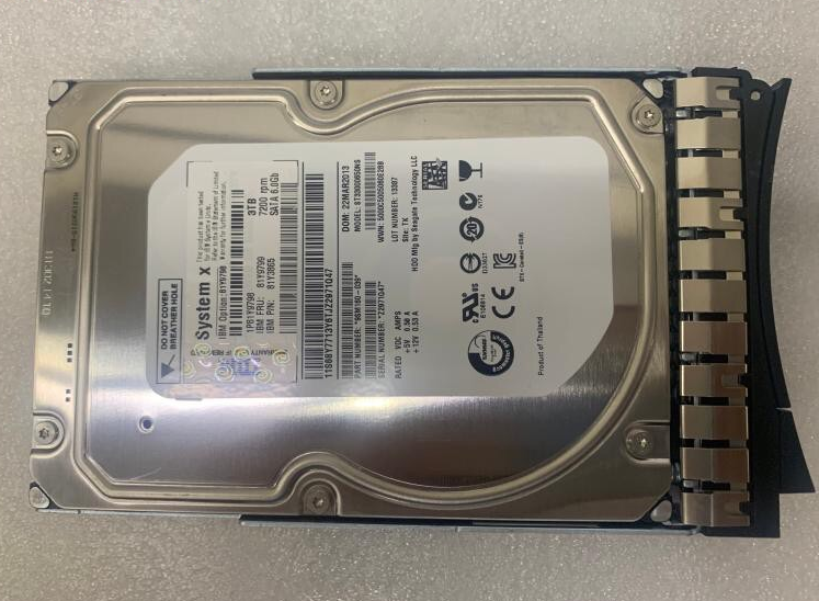 New IBM HARD DRIVE 3TB 7.2K NL SATA 3.5″ HDD 81Y9799 81Y3865 81Y9798 ST3000NM0033