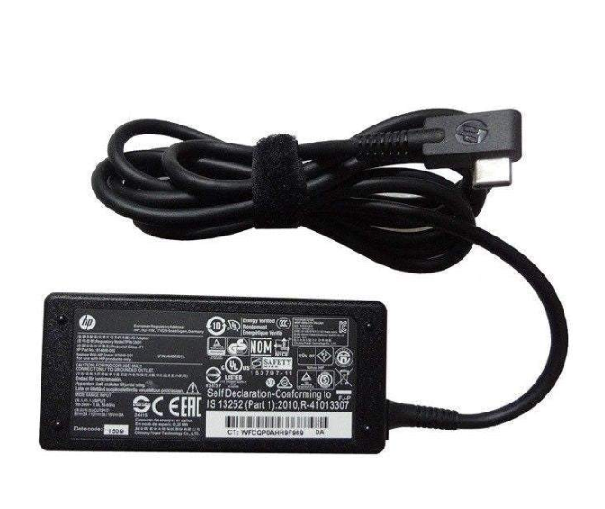 New Genuine HP Spectre 13 TPN-DA07 USB-C AC Adapter 45W - LaptopParts.ca