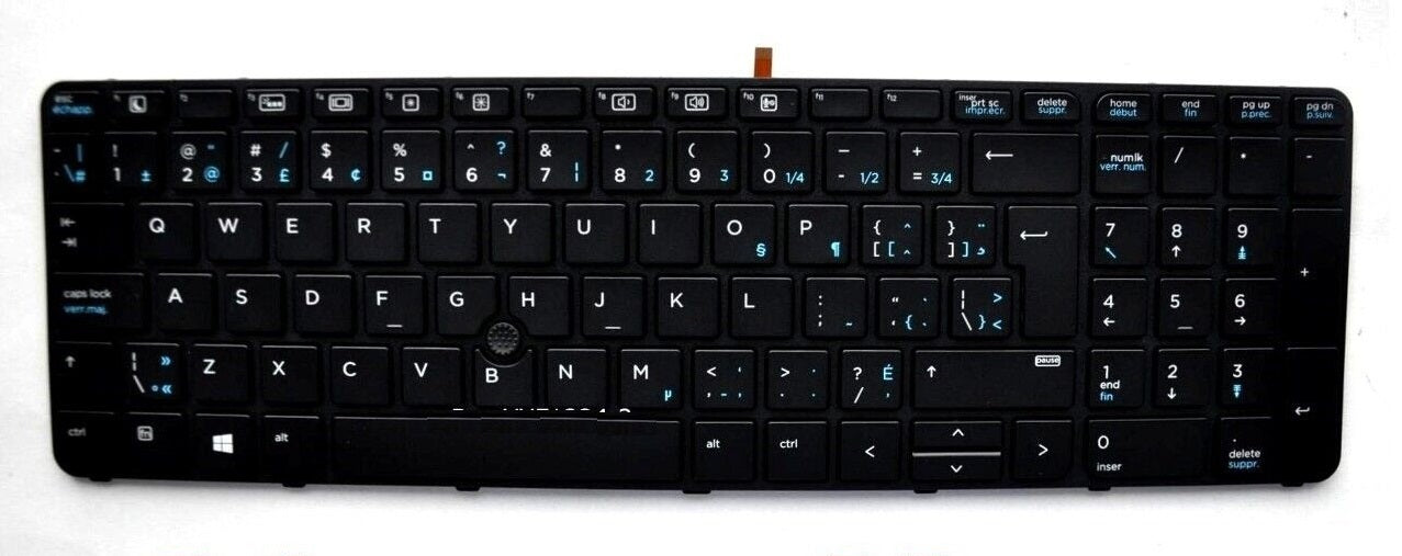 New HP Probook 650 G2 650 G3 655 G2 655 G3 Canadian Bilingual Keyboard Backlit 841145-DB1 831023-DB1