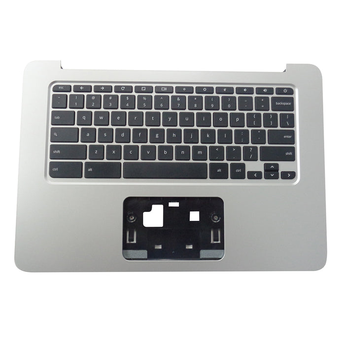 New HP Chromebook 14 G4 Silver Palmrest & Keyboard 834913-001