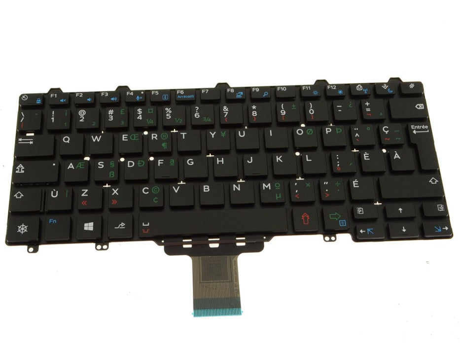 Refurbished French Canadian PQ Dell OEM Latitude 3150 3160 Laptop Keyboard Non-Backlit 83DR3