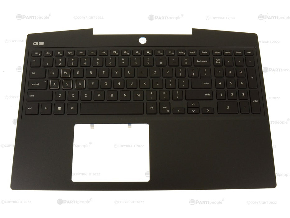 New Dell OEM G Series G3 3500 Palmrest Keyboard Assembly RGB Backlit -EG3 Cell 86JMV