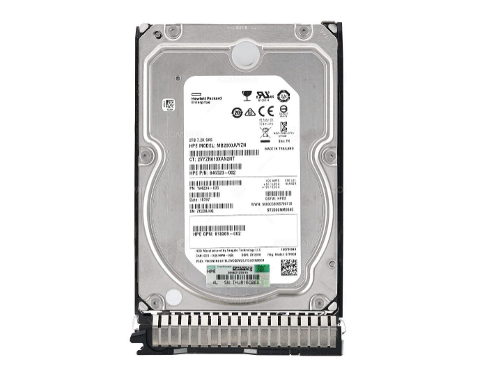 New HP 2TB 3.5″ 12G SAS 7.2K LFF SC DS Hard Drive 872744-001 872485-B21