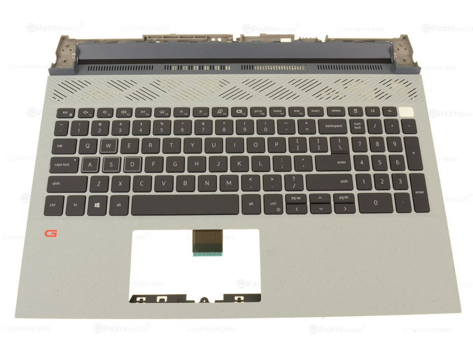 New Dell OEM G Series G15 5510 5511 5515 Palmrest RGB 4-Zone Backlit Keyboard Assembly -PG88K4W