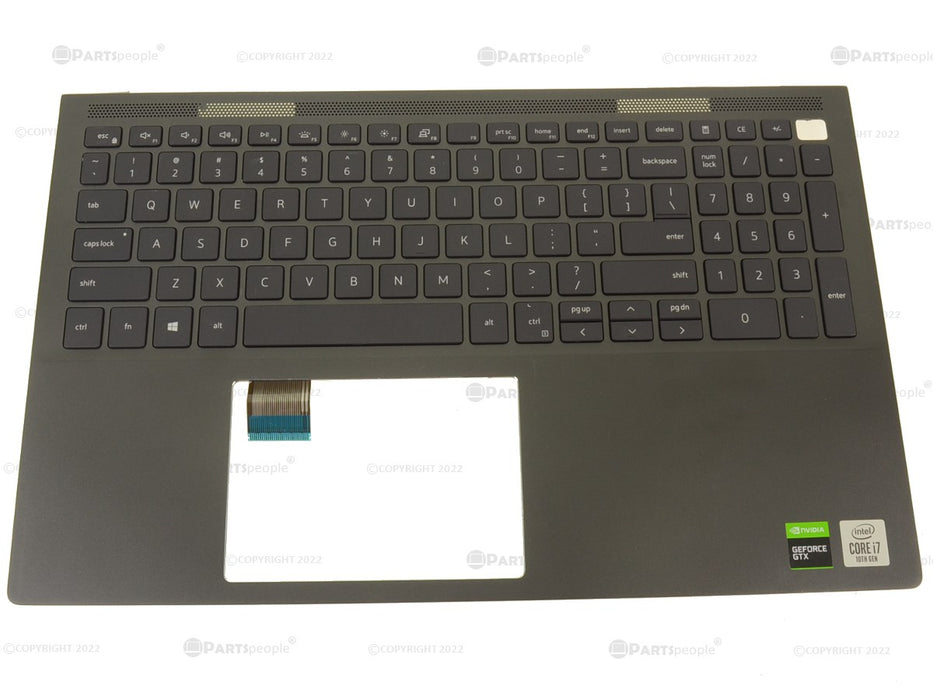 New Dell OEM Vostro 7500 Inspiron 7500 Palmrest Backlit Keyboard ...