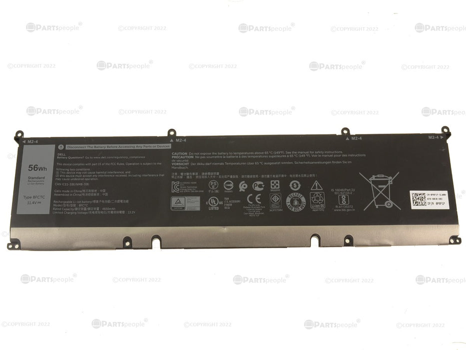 New New Dell Original XPS 9500 3-Cell 56Wh OEM Battery 8FCTC