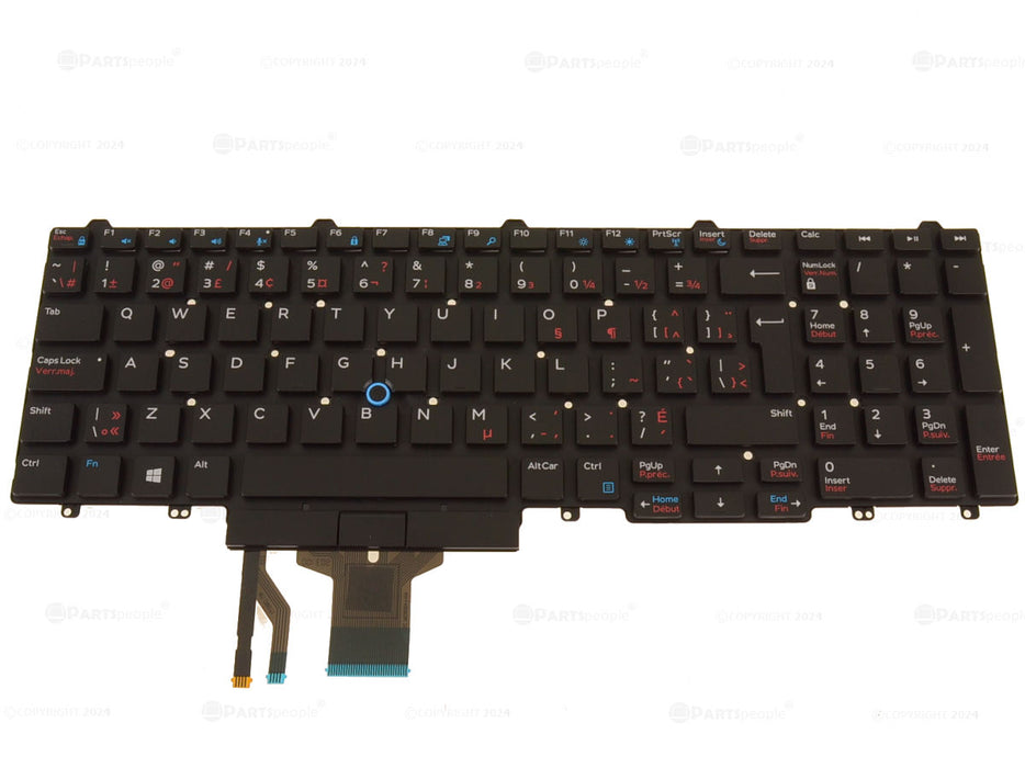 New French-English Dell OEM Latitude E5550 Precision 3510 7510 Laptop Keyboard 8NTC3