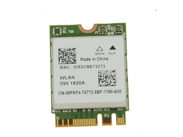 Used Dell OEM Wireless 1820A DW1820A WLAN WiFi 802.11AC  Bluetooth 4.1 M.2 Card 8PKF4