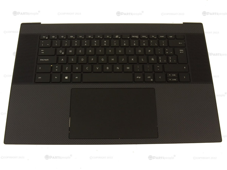 Spanish - Dell OEM XPS 17 (9700) Touchpad Palmrest Keyboard Assembly - 8X5DP
