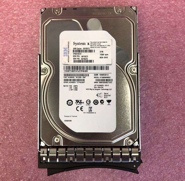 New IBM 2TB 7.2K RPM 6Gb/s HS 3.5″ SAS SERVER Hard Drive 90Y8572 90Y8576 90Y8573